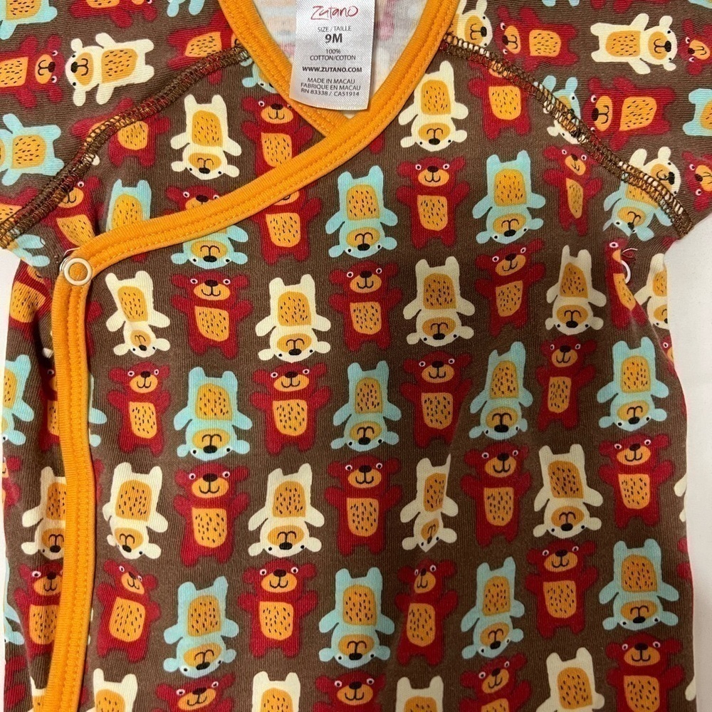 ZUTANO Boho Bears Bodysuit size 9 months